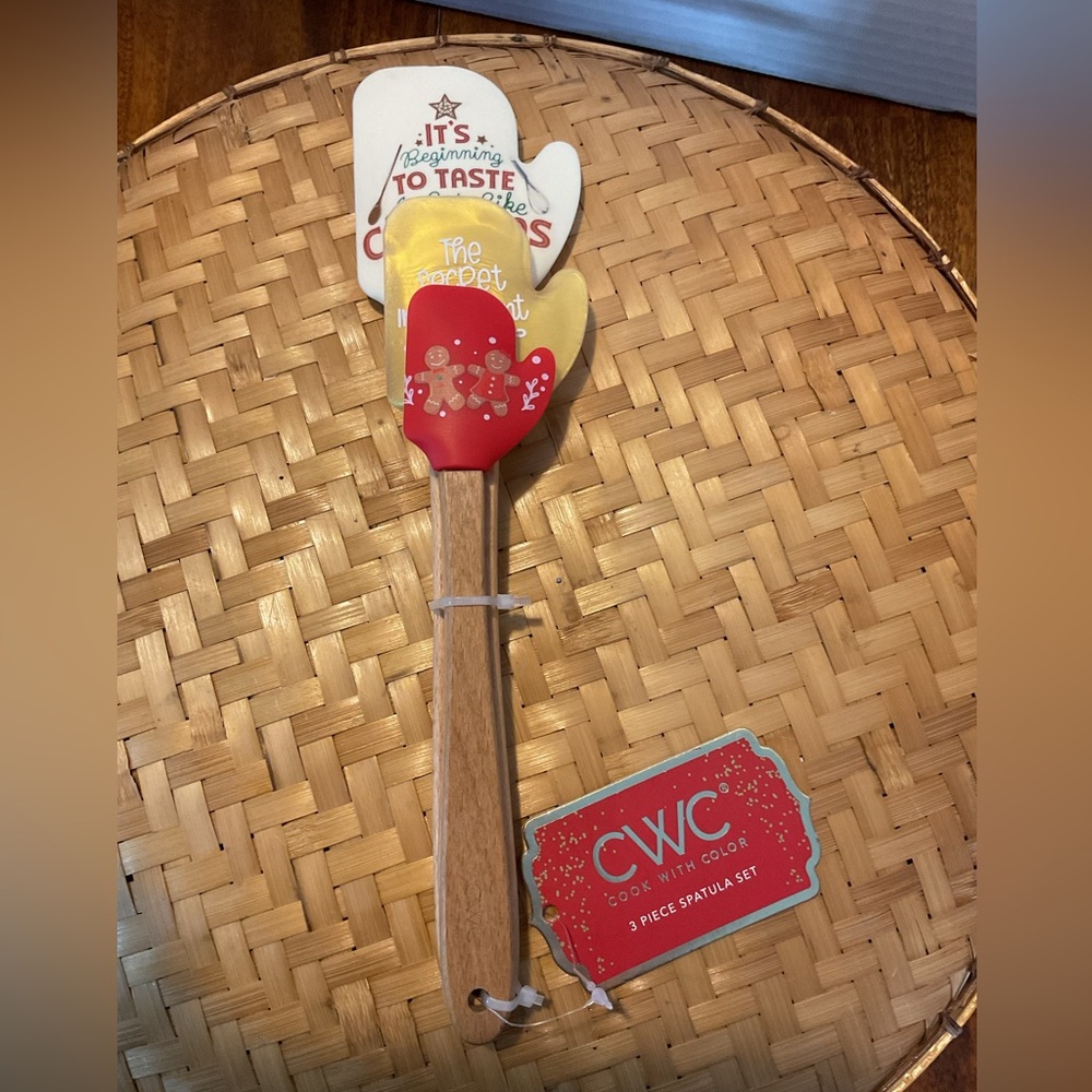Red and Yellow 3-Piece Spatula Set